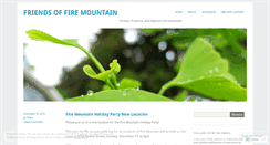 Desktop Screenshot of friendsoffiremountain.com